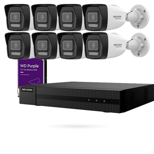 [CTKTHK000024] KIT IP POE 8 CAMARAS BULLET 4MPX