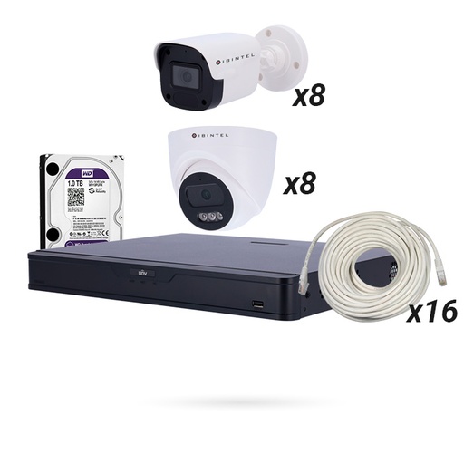 [CTKTBT000006] KIT ECO 16 CAMARAS IBINTEL